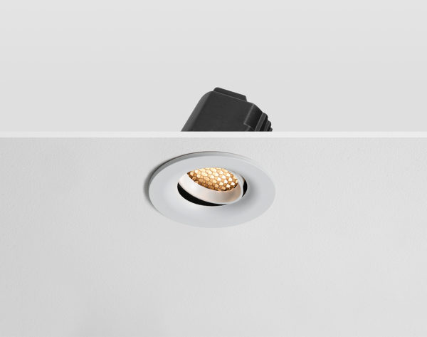 ARC Tilt Honeycomb - Anti-Glare Downlight Fire Rated Adjustable Downlight in White with White Baffle 10W & 12W