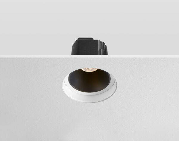 Trimless Anti Glare Downlight with Black Baffles